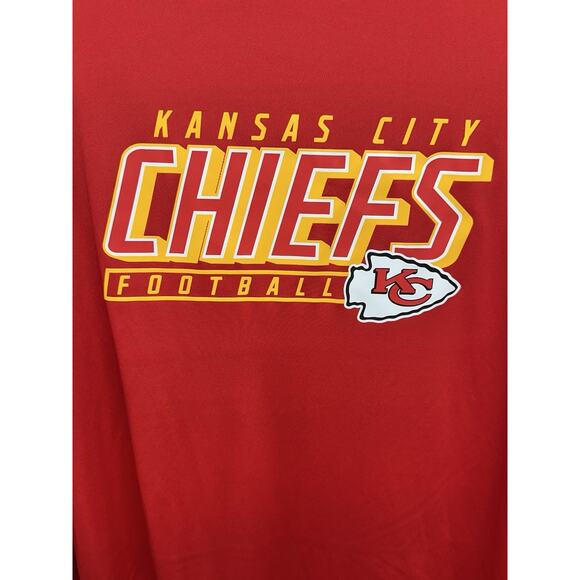 KANSAS CITY CHIEFS MENS XLARGE ATHLETIC SHIRT RED GOLD NFL NWT - Picture 8 of 8